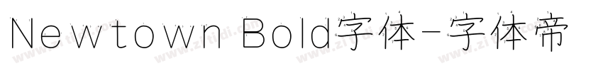 Newtown Bold字体字体转换